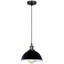 Hogarth 1 - Light Black/White Single Pendant