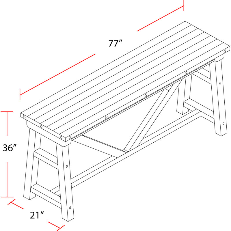 Coelho 77'' Solid Wood Top Console Table