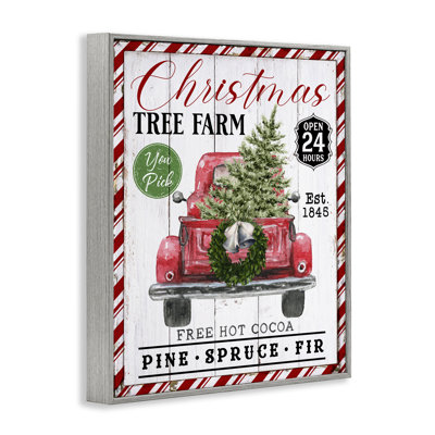 «Holiday Tree Farm Sign», estampe numérique par Creatif Belle