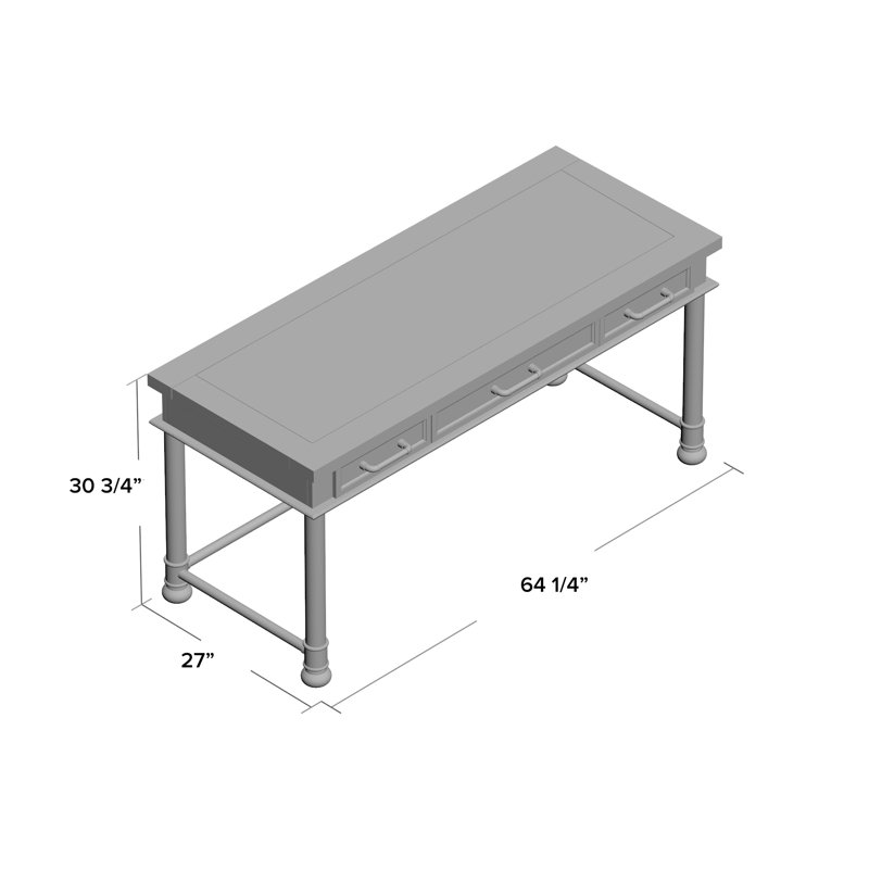 Crossings Metal Base Writing Desk