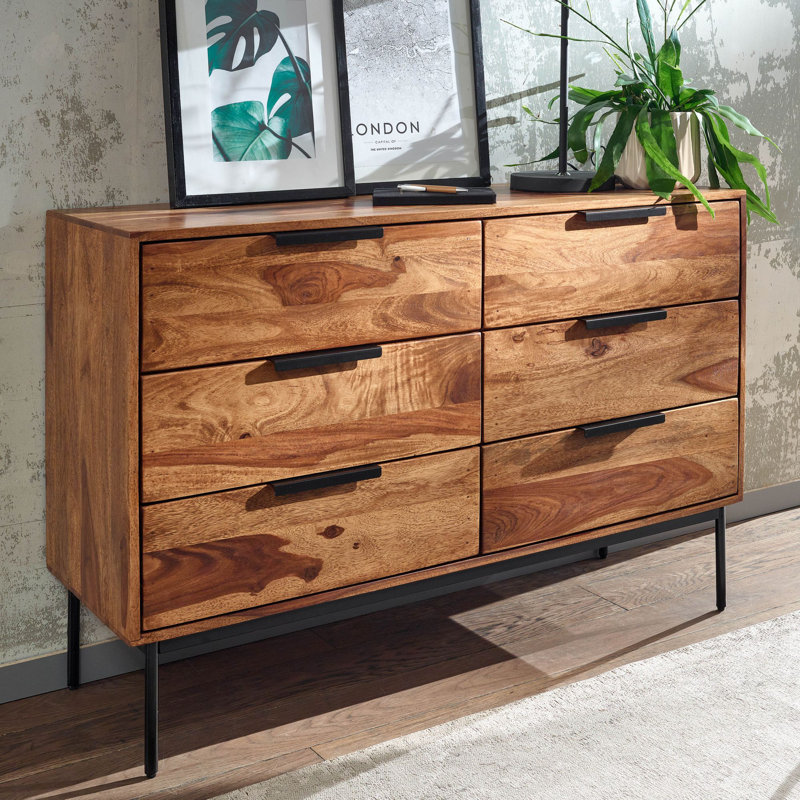 Cliburn 117cm Solid Wood Sideboard
