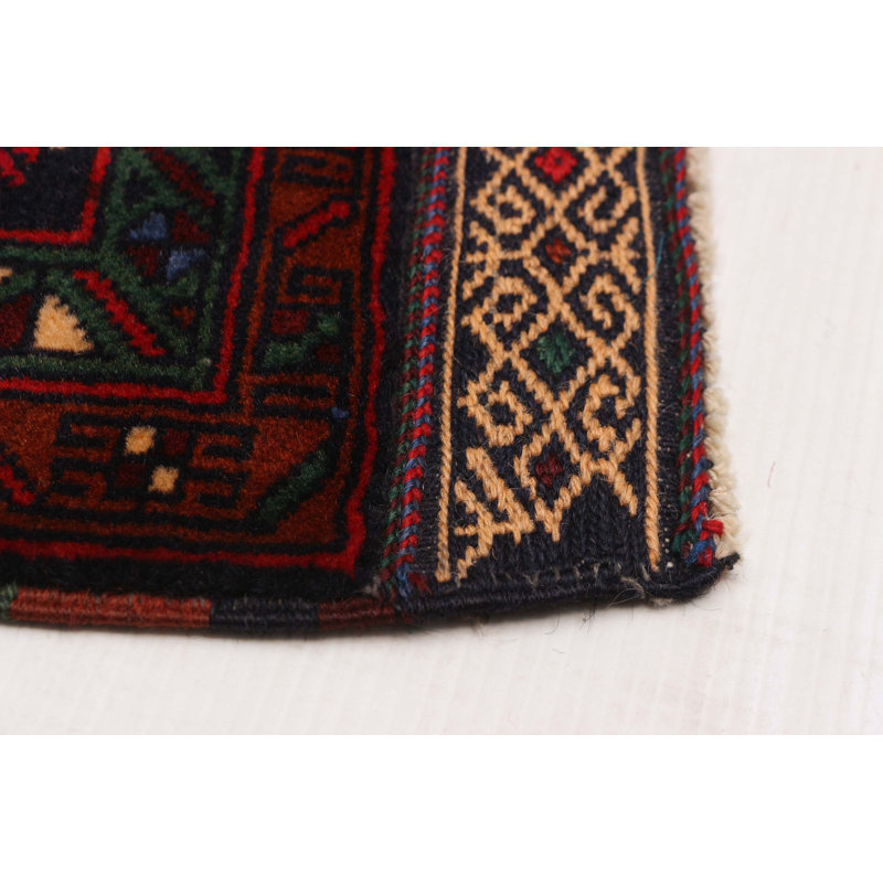 Tapis rouge Teimani 3 pi 8 po x 6 pi 8 po