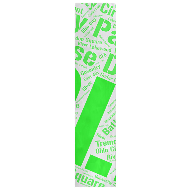 Chemin de table blendtable en coton, 72 po x 16 po, Vert, Cleveland