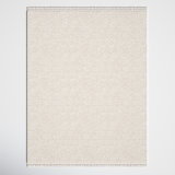 Wyly Handmade Shag Wool Beige Rug