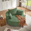 Fauteuil d'appoint pivotant à 360 ° avec 3 coussins amovibles, chambre à coucher, bureau et hôtel-1831492916