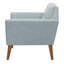 Fauteuil rembourré Maxton Merrylite de 94 cm de large avec dossier capitonné, bleu pâle-1532208474