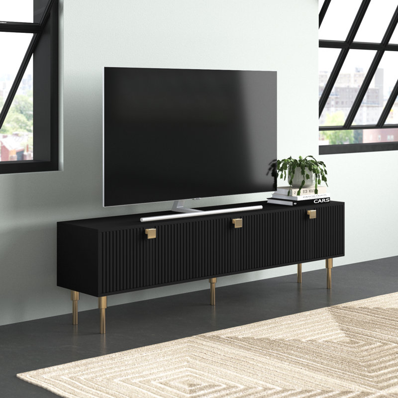Meuble télé 70,9 po Dorset, Noir