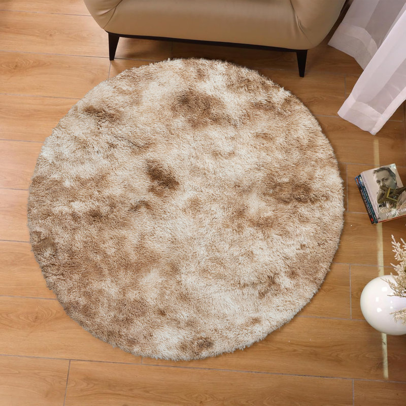 Round Adelynn Standard Shag 120cm X 120cm Area Rug