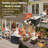 Sorella 11-Piece Modular Outdoor Rattan Seating Set With Cushions, Swivel & Rocking Chairs, Fire Pit Table & Lighted Coffee Table For Patio Or Backyard Gatherings-1893690399-1893690398-1893690387