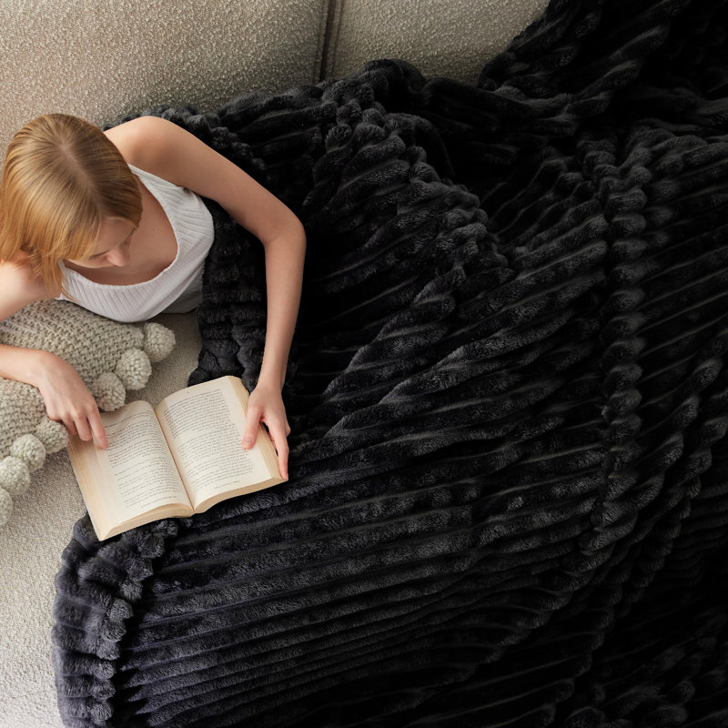 Bedsure Fitted Sheet Deep - Bed Sheets Extra Deep Pocket made of Soft Brushed Microfiber for Bed, 270cm x 230cm, Black