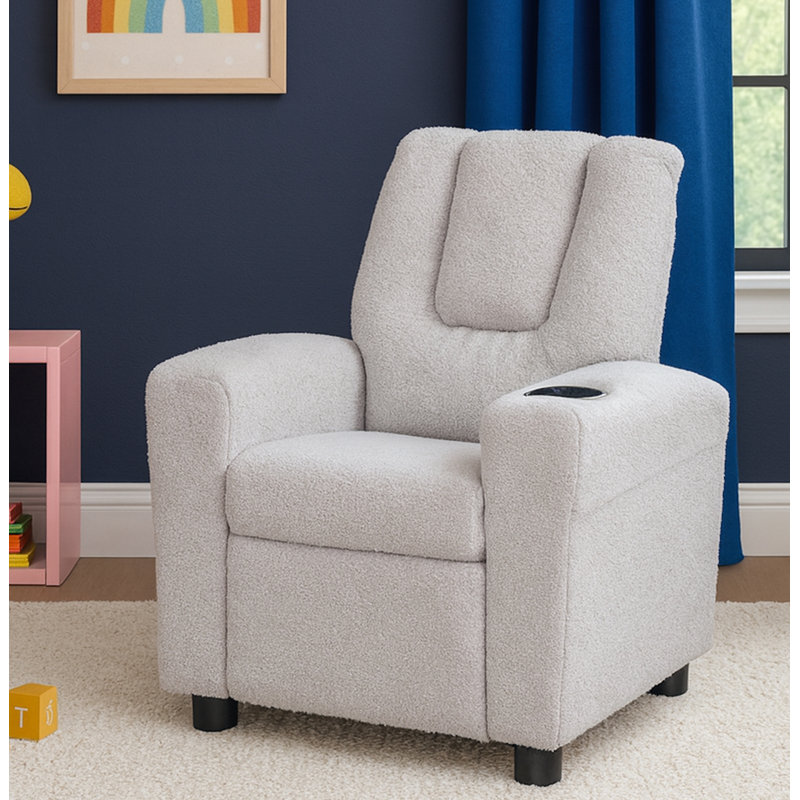 Chase Kids Recliner Wooly Gray, Gray