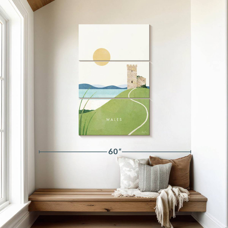 Affiche de voyage Masam au Pays de Galles, H 45 po x l 28 po