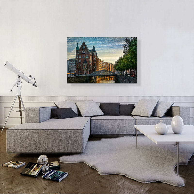 " Hamburg, Germany ", 26" H x 40" W x 1.5" D