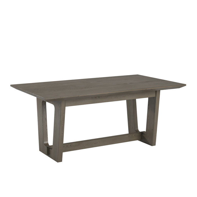 Cipolla 72" Wood Finish Rectangular Dining Table, Grey
