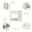 Ensemble de meuble-lavabo simple 36 po avec plateau Jevonda