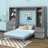 Queen-Sized Murphy Wall Bed With Integrated Wardrobe Storage-734854036