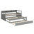 Daybed With 2 Trundles, Storage Shelves, 1 Light For Free And USB Charging Design-196883003