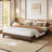 Platform Bed Frame with Wood & Metal Slats, 10.2" Underbed Storage, Easy Assembly,-434061195-434061189