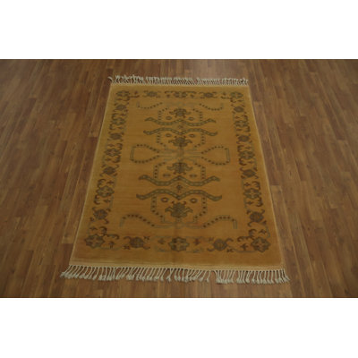 Tapis oriental chaud Oushak 5 x 6