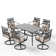 Alyah Rectangular 6 - Person 60'' Long Dining Set with Cushions