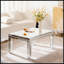 Table basse argentée