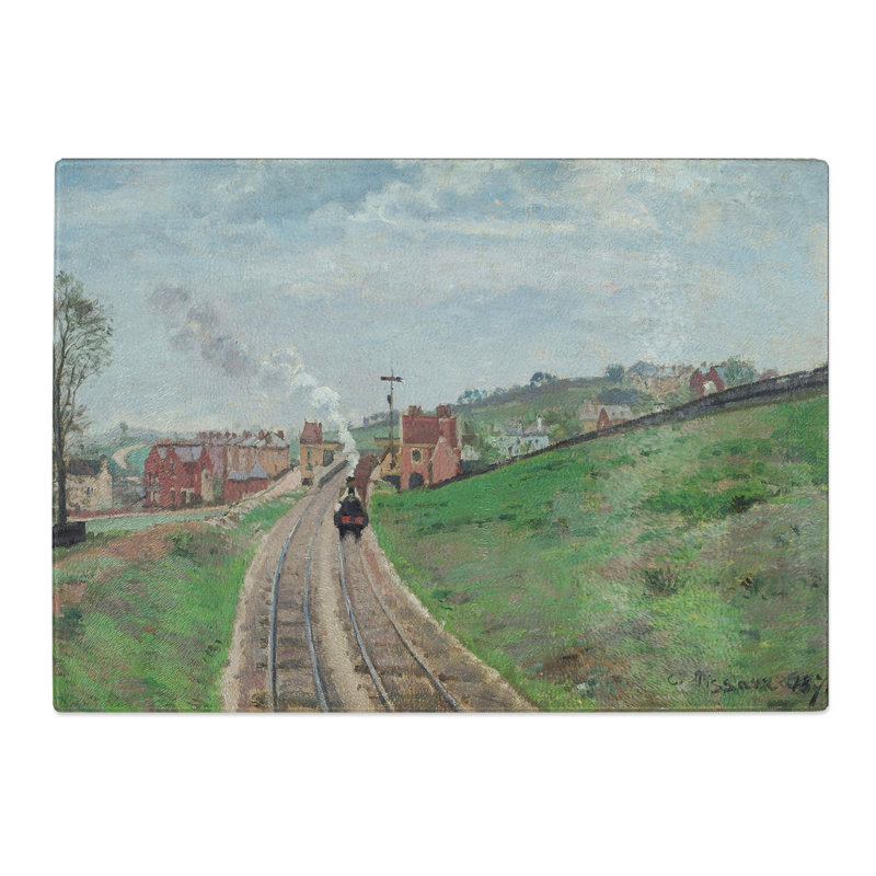 Lordship Lane Dulwich by Camille Pissarro Chopping Board, 0.4cm H x 28.5cm W x 39cm L