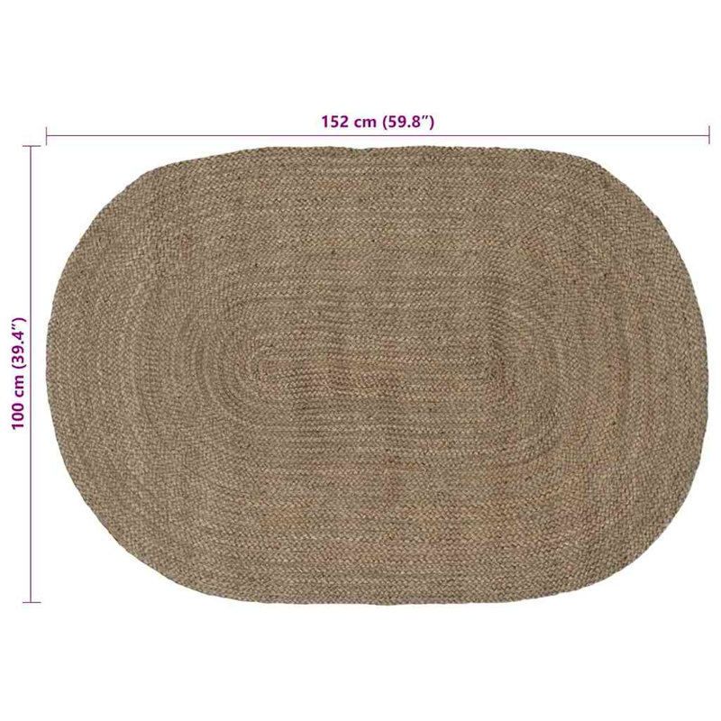 Oval Solid Colour Standard 300cm X 300cm Area Rug
