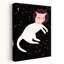 «Floating Space Cat Playful Whimsical Abstract Cat Landscape Nature», art mural-129002703