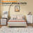 3 in 1 Vanity, Compact Vanity with 3 Drawers, Makeup Desk with Flip-up 3 Colors Lighting Mirror and Cushioned Stool, Small Vanities Nightstand for Bedroom-447553389
