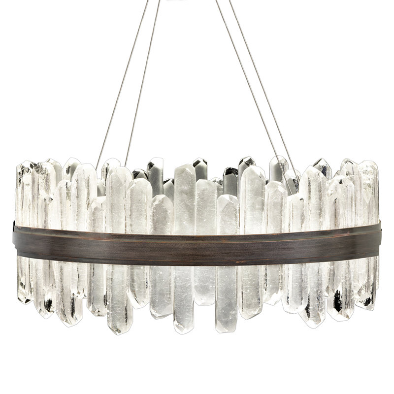 Lustre rond 30,5 po Lior, 3000, Bronze