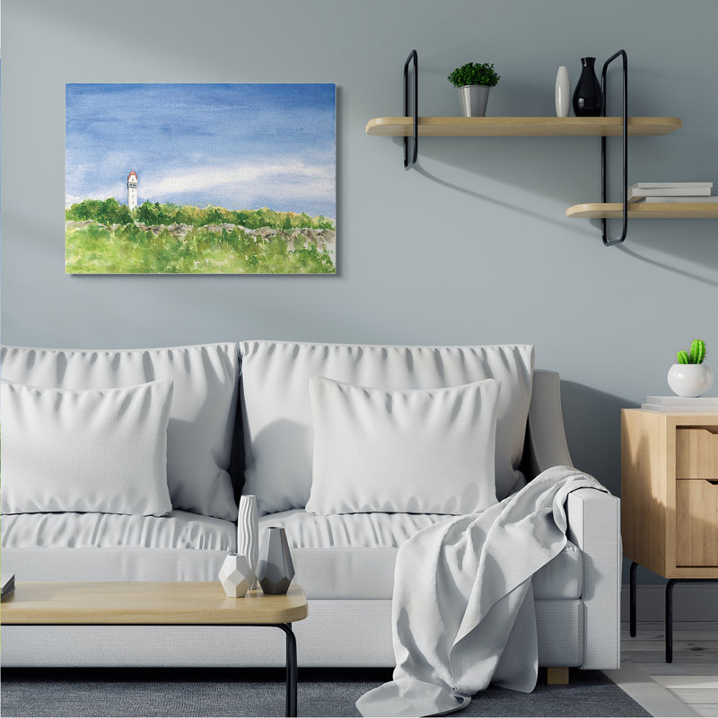 «Heublein Tower Forest Overlook Landscape» par Melissa Hyatt LLC - Peinture sur toile, H 30 po x l 40 po, Toile tendue