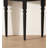 39.37" Black Half Moon Solid Wood Console Table-366965231