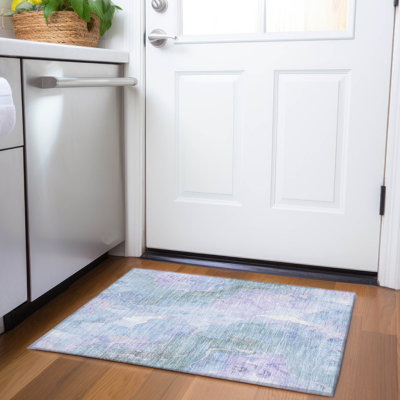 Tapis lavande lavable à la machine intérieur / extérieur Xhevrie