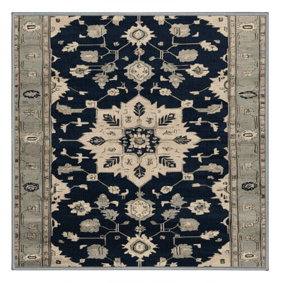 Machine Washable Overdyed Gray Area Rug
