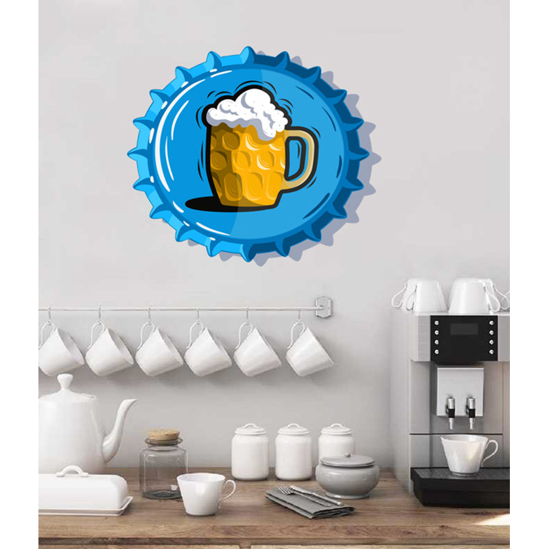 Adhésif décoratif bière artisanale, H 20 po x l 22 po