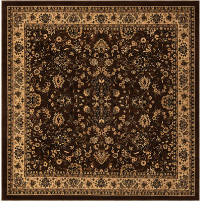 Hanan Floral Brown Area Rug