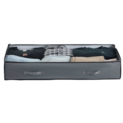90 l, empilable, rangement sous le lit, couvercle transparent, organisateur, de haute qualité, inodore, fabrication non tissée, pliable, respirant, ensemble du top 2, chaussures, coussins, vêtements saisonniers, matériau, pliable