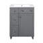 Meuble-lavabo autoportant de 24 po avec lavabo en céramique-389152805