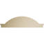 Arche de segment l 66 po x H 17-1 / 2 po x P 3 po avec fronton en uréthane Signature Flankers, brun clair apprêté-102752677