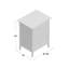 Grande armoire de rangement 15 po Taryn-966907317