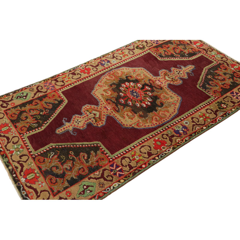 Oushak One-of-a-Kind Rectangle 3'7" X 6'5" Hand Knotted Area Rug