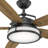 56" Caneel Bay 5 - Blade Standard Ceiling Fan with Wall Control and Light Kit Included-12031281