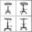 Ensemble de 2 tabourets de bar industriels rustiques-182653807-182653808