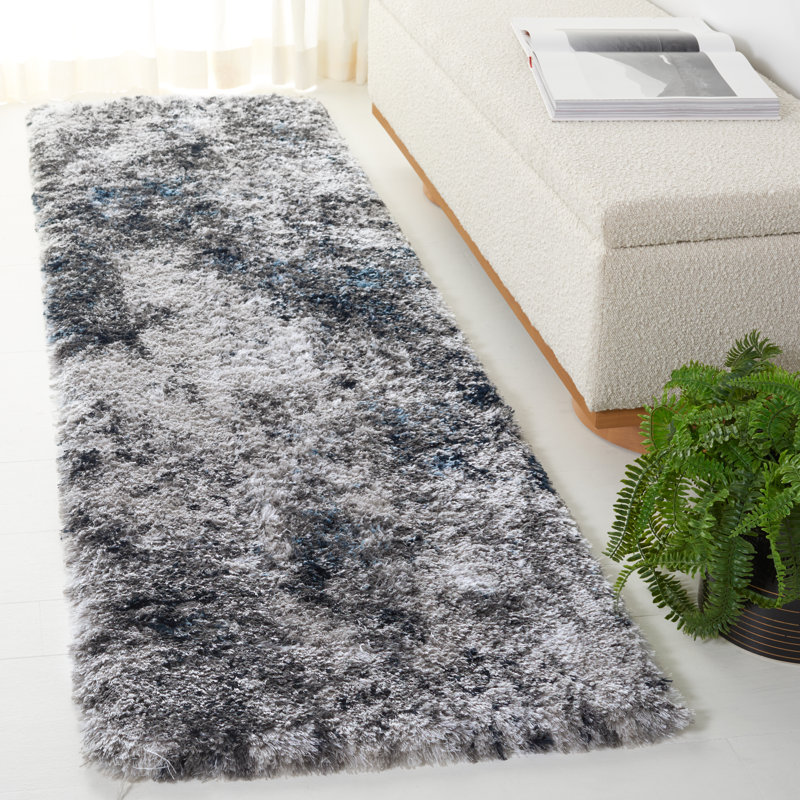 Cloud Shag Performance Abstract Rug, Runner 2'3" x 8'