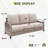 77.55" Wide Outdoor Wicker Patio Sofa With Cushions