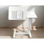Table de chevet blanche avec roulettes, plateau réglable en hauteur pour ordinateur portable, roulette mobile lisse et stable en blanc, différents angles
