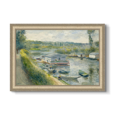 Lavoir à bateau à Bas-Meudon, v. 1874-Pierre-Auguste Renoir-Toile encadrée sur mesure