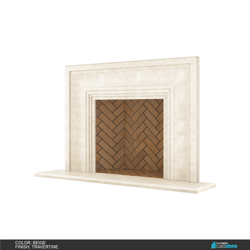 Verona Fireplace Surround, Travetine Beige