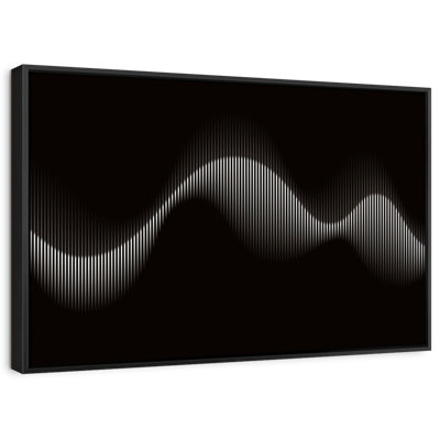 Art mural abstrait onde sonore