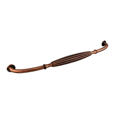 Poignée d'armoire de cuisine traditionnelle BXB82255BC, 18 po d'un centre à l'autre, longueur 19 3/16 po, finition cuivre brossé